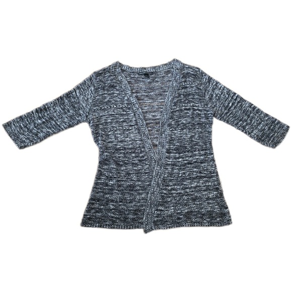 united states sweaters Sweaters - United States Sweaters Womens XL Black White Marled Open‎ Front Cardigan